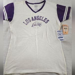 Forty Seven Brand Los Angeles Lakers Women's T-Shirt Size:XL